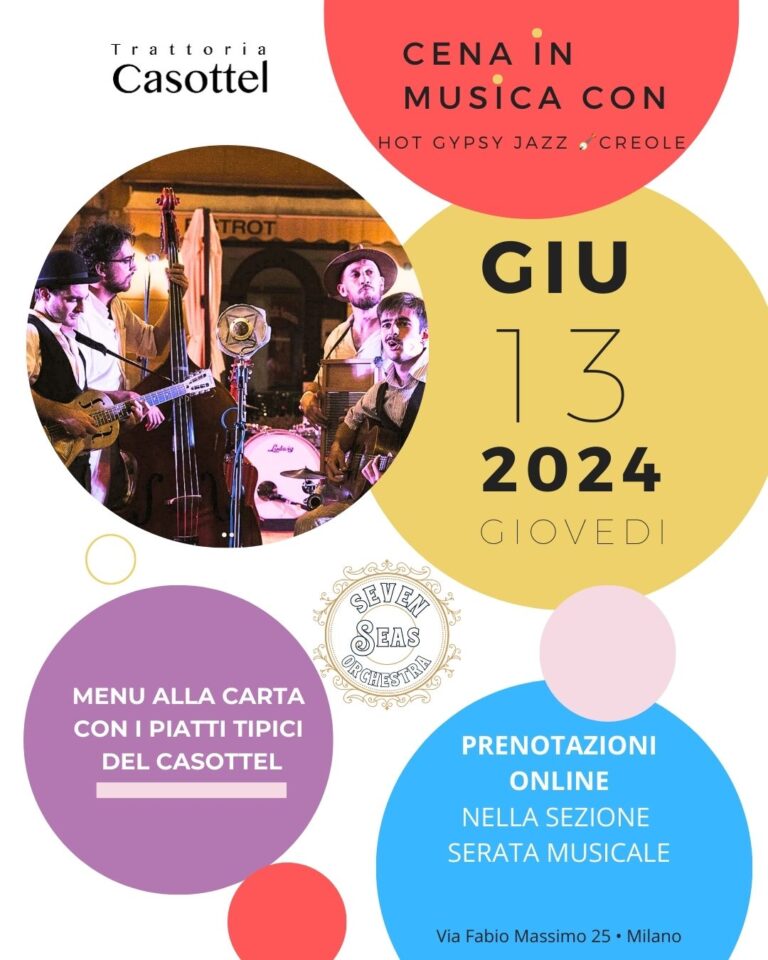 Prenotazioni Casottel serata musicale